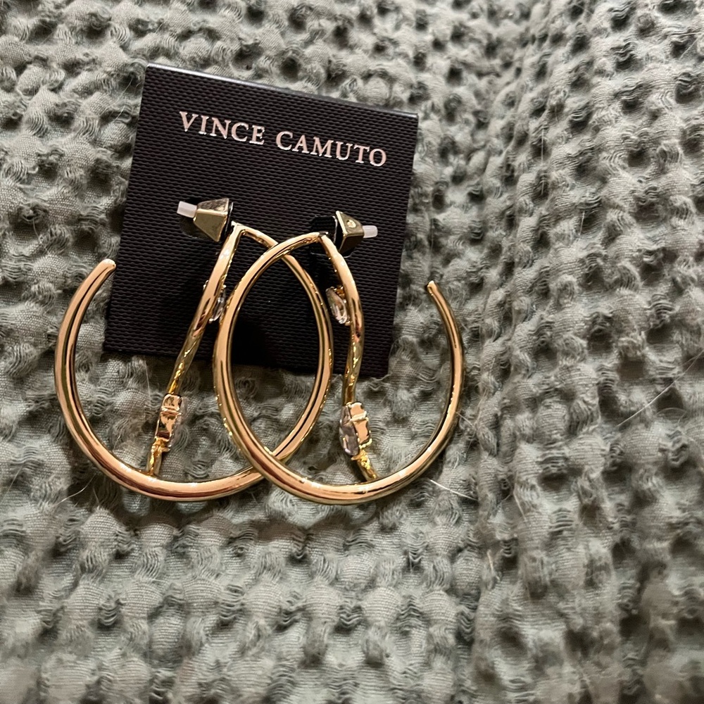 Vince Camuto Gold-Tone Hoop Earrings